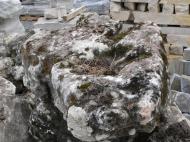 Limestone is very natural looking and will buffer you pH